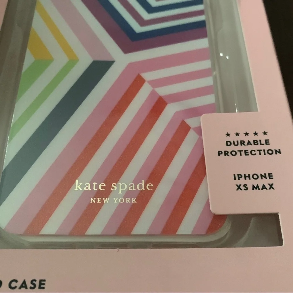 {IPHONE XSMAX}kate spade glitter geobrella rainbow